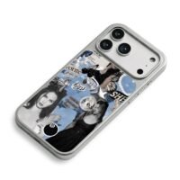 Lana Del Rey Brooklyn Baby collage iPhone 17 Pro Max Electroplated Silver Case2