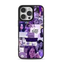 Lana Del Rey purple photo collage Phone Case for iPhone 11-17 & Samsung Galaxy S24-S26