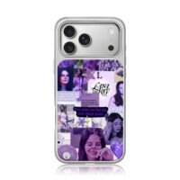 Lana Del Rey purple photo collage iPhone 17 Pro Max Electroplated Silver Case1