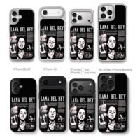 Lana Del Rey Ultraviolence collage Chris Brown Phone Case Black Electroplated Silver For Iphone 11 To 17
