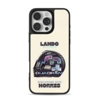 Lando Norris 2023 McLaren SG helmet iPhone 16 Pro Max Black Case