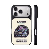 Lando Norris 2023 McLaren SG helmet iPhone 17 Pro Max Black Case