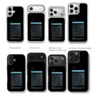 Lando Norris F1 4 repeated text art Chris Brown Phone Case Black Electroplated Silver For Iphone 11 To 17