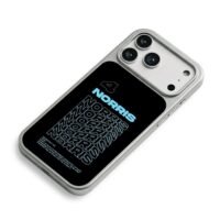 Lando Norris F1 4 repeated text art iPhone 17 Pro Max Electroplated Silver Case2