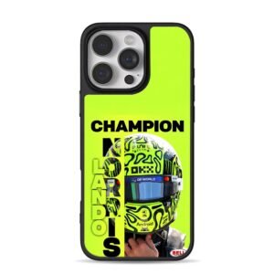 Lando Norris F1 champion racing helmet Phone Case for iPhone 11-17 & Samsung Galaxy S24-S26