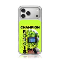 Lando Norris F1 champion racing helmet iPhone 17 Pro Max Electroplated Silver Case1