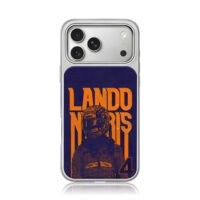 Lando Norris F1 driver helmet 4 art iPhone 17 Pro Max Electroplated Silver Case1