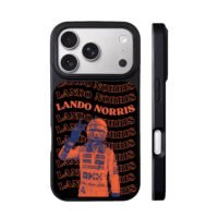 Lando Norris F1 orange racing peace iPhone 17 Pro Max Black Case