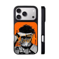 Lando Norris F1 racer orange bw art iPhone 17 Pro Max Black Case