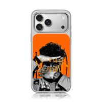 Lando Norris F1 racer orange bw art iPhone 17 Pro Max Electroplated Silver Case1