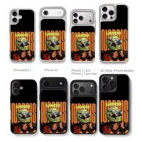 Lando Norris F1 racing helmet Chris Brown Phone Case Black Electroplated Silver For Iphone 11 To 17