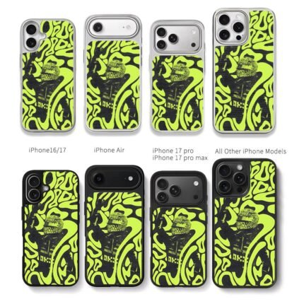 Lando Norris F1 racing yellow art Chris Brown Phone Case Black Electroplated Silver For Iphone 11 To 17