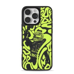 Lando Norris F1 racing yellow art iPhone 16 Pro Max Black Case