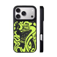 Lando Norris F1 racing yellow art iPhone 17 Pro Max Black Case
