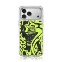 Lando Norris F1 racing yellow art iPhone 17 Pro Max Electroplated Silver Case1