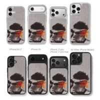 Lando Norris halftone star print Chris Brown Phone Case Black Electroplated Silver For Iphone 11 To 17