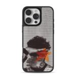 Lando Norris halftone star print iPhone 16 Pro Max Black Case