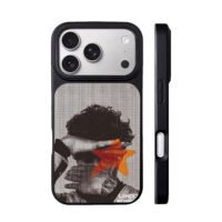 Lando Norris halftone star print iPhone 17 Pro Max Black Case