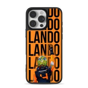 Lando Norris LANDO McLaren F1 cheer Phone Case for iPhone 11-17 & Samsung Galaxy S24-S26
