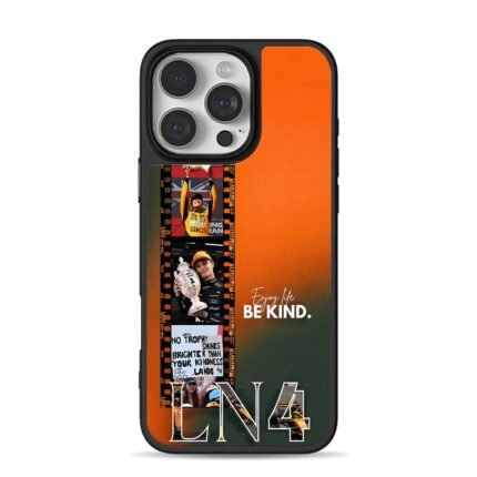 Lando Norris LN4 McLaren F1 collage iPhone 16 Pro Max Black Case