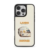 Lando Norris McLaren 2024 F1 helmet iPhone 16 Pro Max Black Case