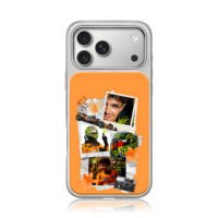 Lando Norris McLaren F1 collage iPhone 17 Pro Max Electroplated Silver Case1