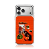 Lando Norris McLaren F1 collage iPhone 17 Pro Max Electroplated Silver Case1