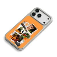 Lando Norris McLaren F1 collage iPhone 17 Pro Max Electroplated Silver Case2