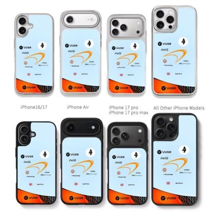 Lando Norris McLaren F1 sponsors 4 Chris Brown Phone Case Black Electroplated Silver For Iphone 11 To 17