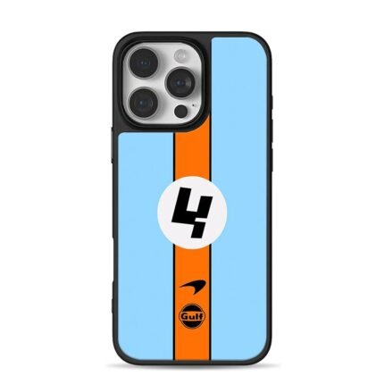 Lando Norris McLaren Gulf livery 4 iPhone 16 Pro Max Black Case