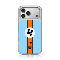 Lando Norris McLaren Gulf livery 4 iPhone 17 Pro Max Electroplated Silver Case1