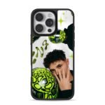 Lando Norris neon green F1 helmets iPhone 16 Pro Max Black Case