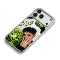 Lando Norris neon green F1 helmets iPhone 17 Pro Max Electroplated Silver Case2