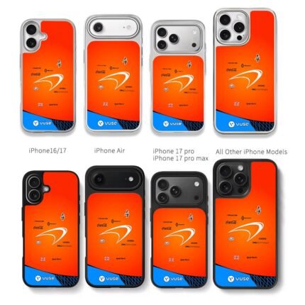 Lando Norris No4 McLaren F1 livery Chris Brown Phone Case Black Electroplated Silver For Iphone 11 To 17