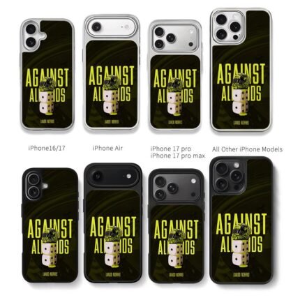 Lando Norris racing helmet dice art Chris Brown Phone Case Black Electroplated Silver For Iphone 11 To 17