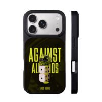 Lando Norris racing helmet dice art iPhone 17 Pro Max Black Case