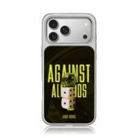 Lando Norris racing helmet dice art iPhone 17 Pro Max Electroplated Silver Case1