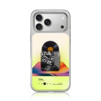 Lando Norris racing helmet vinyl iPhone 17 Pro Max Electroplated Silver Case1