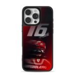 Leclerc F1 Ferrari racing helmet 16 iPhone 16 Pro Max Black Case