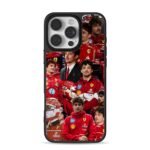Leclerc Ferrari F1 collage iPhone 16 Pro Max Black Case