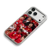 Leclerc Ferrari F1 collage iPhone 17 Pro Max Electroplated Silver Case2