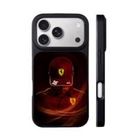 Leclerc Ferrari Puma 16 F1 art iPhone 17 Pro Max Black Case