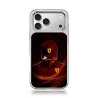 Leclerc Ferrari Puma 16 F1 art iPhone 17 Pro Max Electroplated Silver Case1