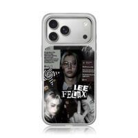 Lee Felix Stray Kids Spotify lyric iPhone 17 Pro Max Electroplated Silver Case1