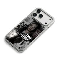 Lee Felix Stray Kids Spotify lyric iPhone 17 Pro Max Electroplated Silver Case2