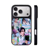 Lee Know cute y2k kpop collage iPhone 17 Pro Max Black Case