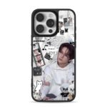 Lee Know Stray Kids SKZOO collage iPhone 16 Pro Max Black Case