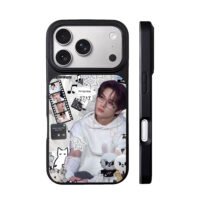 Lee Know Stray Kids SKZOO collage iPhone 17 Pro Max Black Case