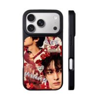Lee Minho skz collage red decor Phone Case for iPhone 11-17 & Samsung Galaxy S24-S26 - Image 3