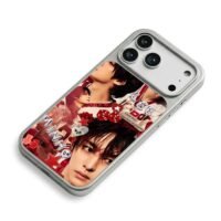 Lee Minho skz collage red decor iPhone 17 Pro Max Electroplated Silver Case2